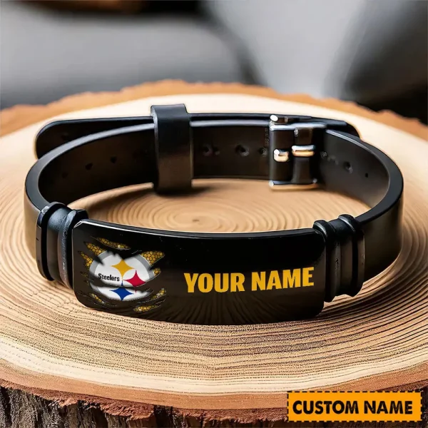 Pittsburgh Steelers Bracelet Perfect Gift For Fans SPTSBRACELET031 - Image 4