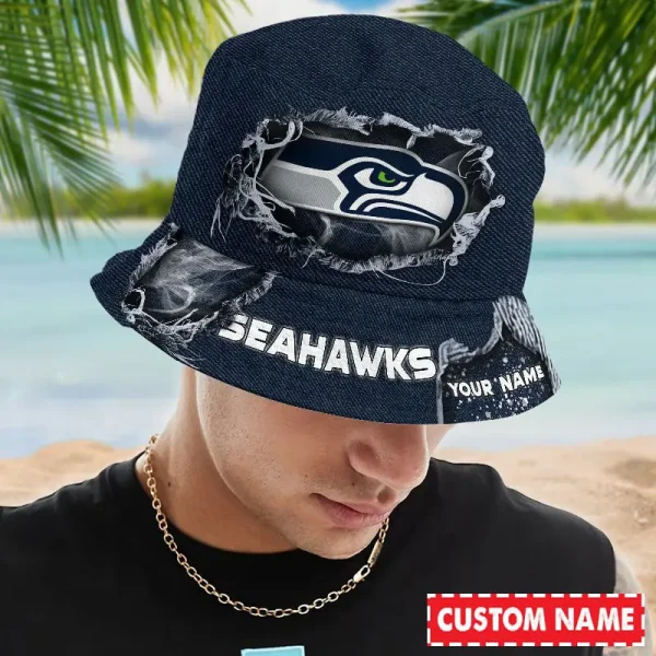 Seattle Seahawks NFL Personalized Bucket Hat Perfect Gift For Fan - Limited Edition BGBKH166 - Image 2