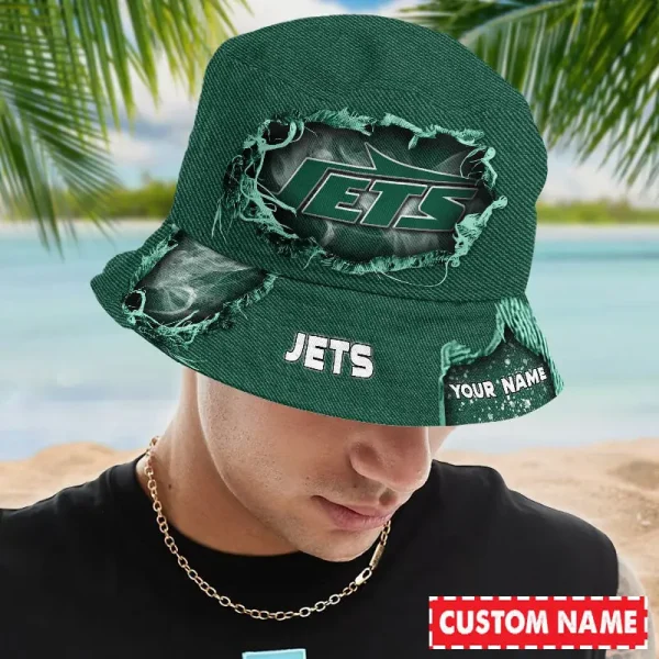 New York Jets NFL Personalized Bucket Hat Perfect Gift For Fan - Limited Edition BGBKH172 - Image 2