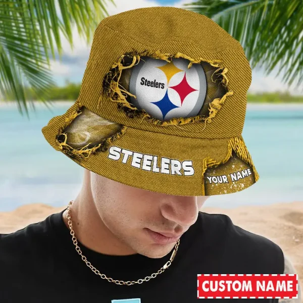 Pittsburgh Steelers NFL Personalized Bucket Hat Perfect Gift For Fan - Limited Edition BGBKH173 - Image 2