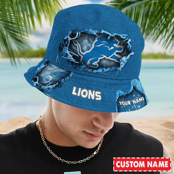 Detroit Lions NFL Personalized Bucket Hat Perfect Gift For Fan - Limited Edition BGBKH177 - Image 2