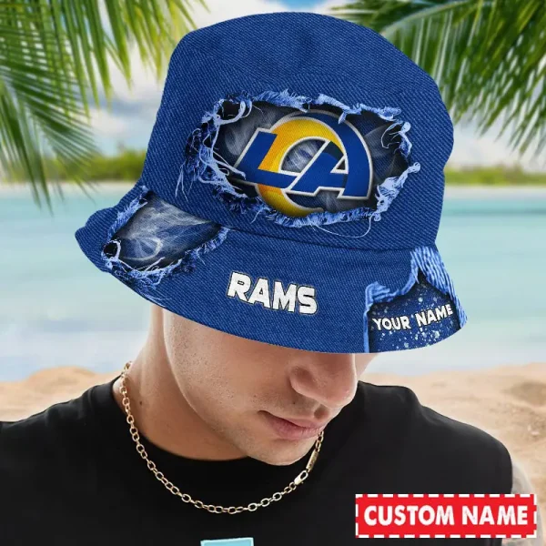 Los Angeles Rams NFL Personalized Bucket Hat Perfect Gift For Fan - Limited Edition BGBKH184 - Image 2