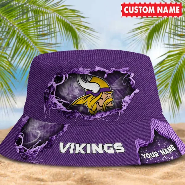 Minnesota Vikings NFL Personalized Bucket Hat Perfect Gift For Fan - Limited Edition BGBKH186