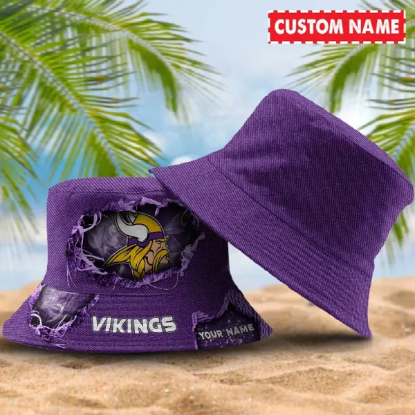 Minnesota Vikings NFL Personalized Bucket Hat Perfect Gift For Fan - Limited Edition BGBKH186 - Image 3