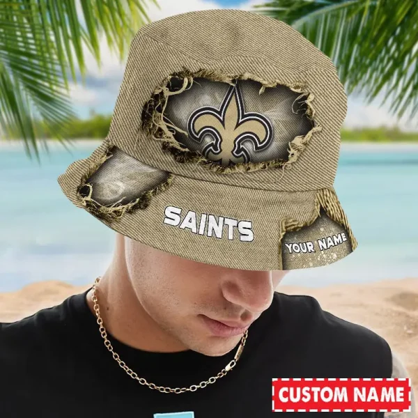 New Orleans Saints NFL Personalized Bucket Hat Perfect Gift For Fan - Limited Edition BGBKH189 - Image 2