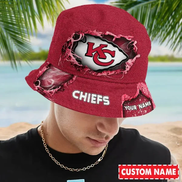 Kansas City Chiefs NFL Personalized Bucket Hat Perfect Gift For Fan - Limited Edition BGBKH191 - Image 2