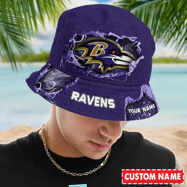 Baltimore Ravens NFL Personalized Bucket Hat Perfect Gift For Fan - Limited Edition BGBKH193 - Image 2