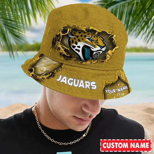 Jacksonville Jaguars NFL Personalized Bucket Hat Perfect Gift For Fan - Limited Edition BGBKH194 - Image 2