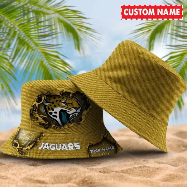 Jacksonville Jaguars NFL Personalized Bucket Hat Perfect Gift For Fan - Limited Edition BGBKH194 - Image 3