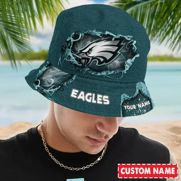 Philadelphia Eagles NFL Personalized Bucket Hat Perfect Gift For Fan - Limited Edition BGBKH195 - Image 2