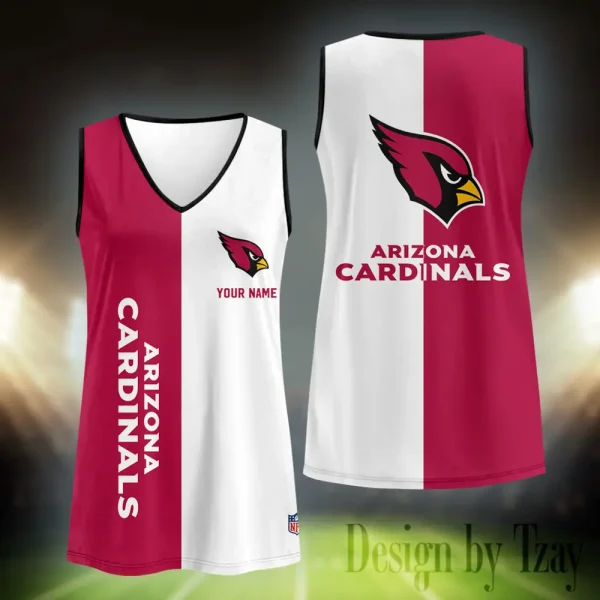 Arizona Cardinals Summer Casual Women's Tank Vest Sleeveless SPTVNECKWVTS399