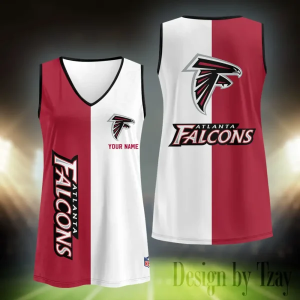 Atlanta Falcons Summer Casual Women's Tank Vest Sleeveless SPTVNECKWVTS400