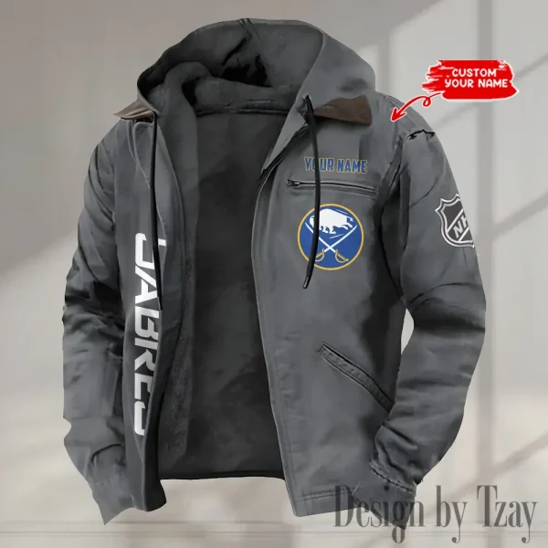 Buffalo Sabres  Men's Casual Padded Jacket Hooded Trending 2025 SPTPJH099 - Image 2