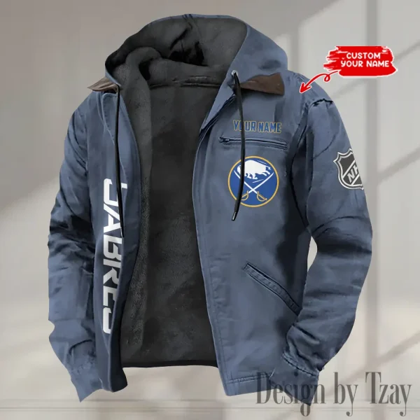 Buffalo Sabres  Men's Casual Padded Jacket Hooded Trending 2025 SPTPJH099 - Image 3