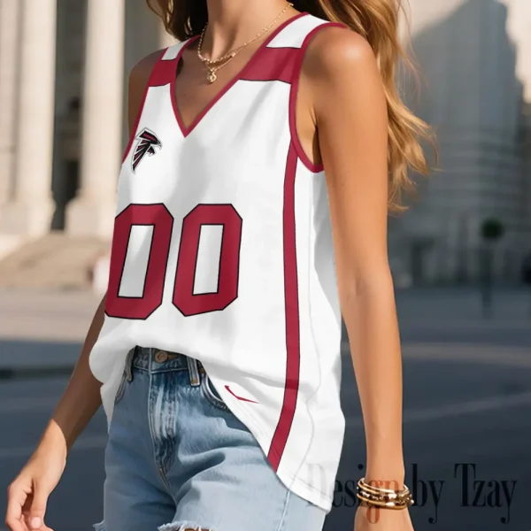 Atlanta Falcons Summer Casual Women's Tank Vest Sleeveless SPTVNECKWVTS453