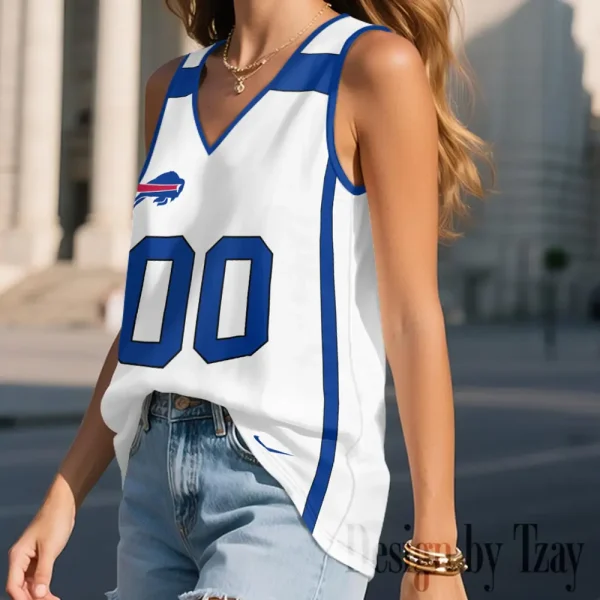 Buffalo Bills Summer Casual Women's Tank Vest Sleeveless SPTVNECKWVTS455