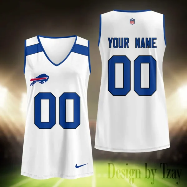 Buffalo Bills Summer Casual Women's Tank Vest Sleeveless SPTVNECKWVTS455 - Image 2