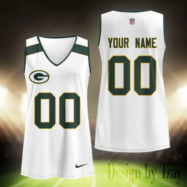 Green Bay Packers Summer Casual Women's Tank Vest Sleeveless SPTVNECKWVTS463 - Image 2