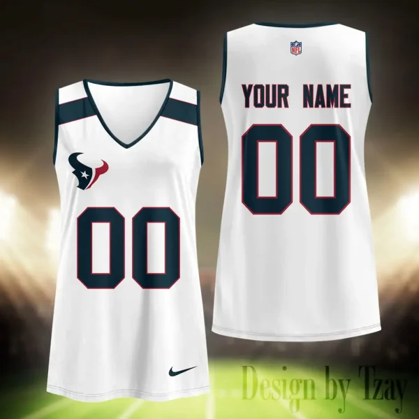 Houston Texans Summer Casual Women's Tank Vest Sleeveless SPTVNECKWVTS464 - Image 2