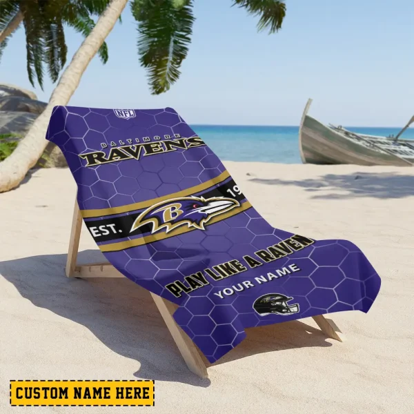 Baltimore Ravens NFL Beach Towels New 2025 AZBTOWEL551
