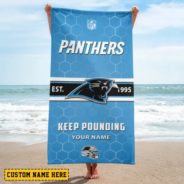 Carolina Panthers NFL Beach Towels New 2025 AZBTOWEL553 - Image 2