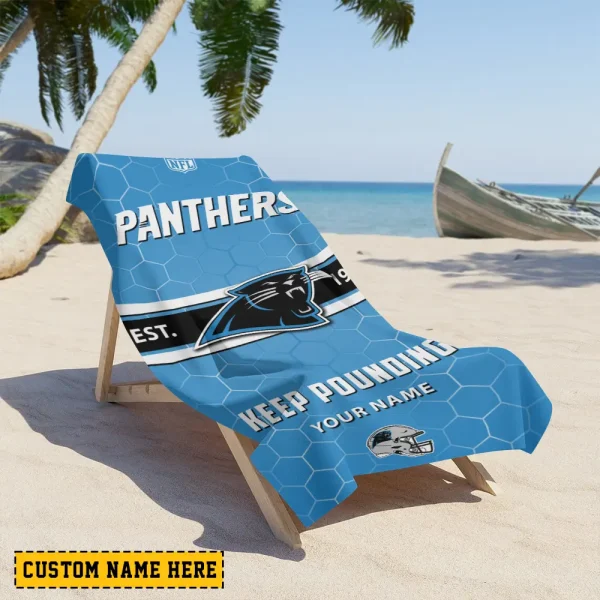 Carolina Panthers NFL Beach Towels New 2025 AZBTOWEL553