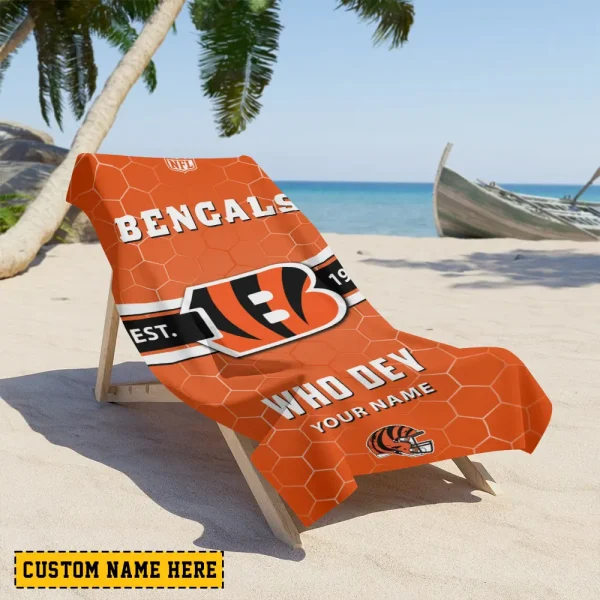 Cincinnati Bengals NFL Beach Towels New 2025 AZBTOWEL555