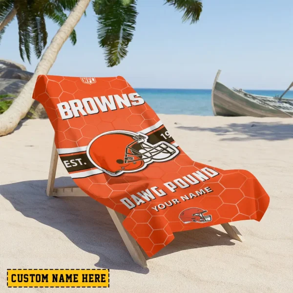 Cleveland Browns NFL Beach Towels New 2025 AZBTOWEL556