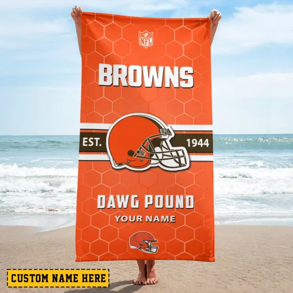 Cleveland Browns NFL Beach Towels New 2025 AZBTOWEL556 - Image 2