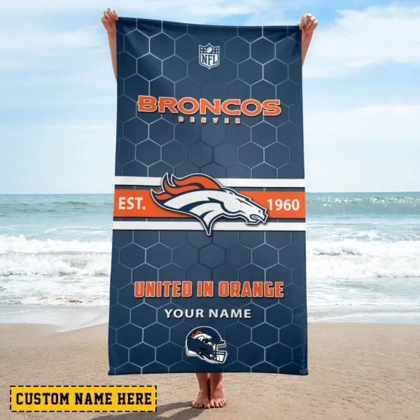 Denver Broncos NFL Beach Towels New 2025 AZBTOWEL558 - Image 2