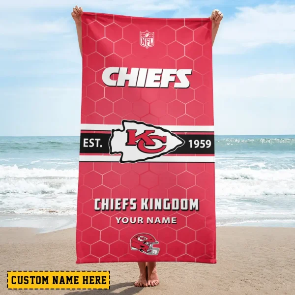 Kansas City Chiefs NFL Beach Towels New 2025 AZBTOWEL564 - Image 2