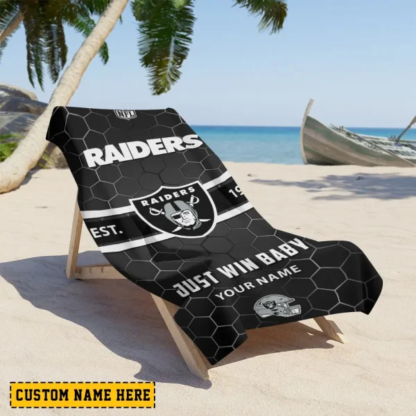 Las Vegas Raiders NFL Beach Towels New 2025 AZBTOWEL565
