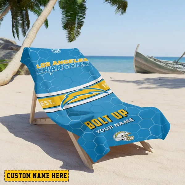 Los Angeles Chargers NFL Beach Towels New 2025 AZBTOWEL566