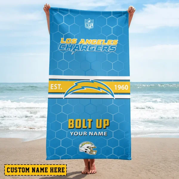 Los Angeles Chargers NFL Beach Towels New 2025 AZBTOWEL566 - Image 2