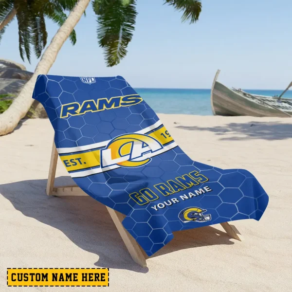 Los Angeles Rams NFL Beach Towels New 2025 AZBTOWEL567