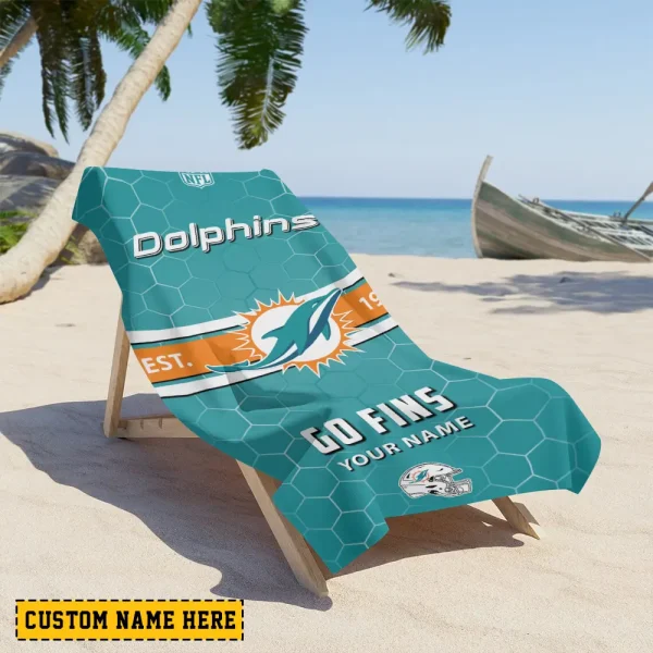 Miami Dolphins NFL Beach Towels New 2025 AZBTOWEL568
