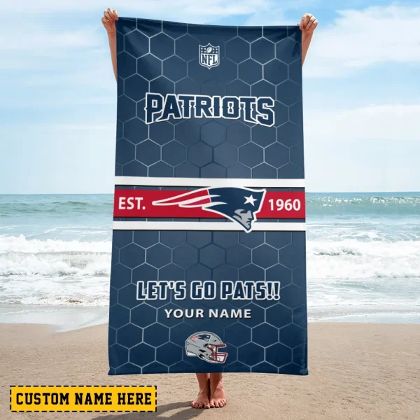 New England Patriots NFL Beach Towels New 2025 AZBTOWEL570 - Image 2