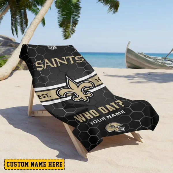 New Orleans Saints NFL Beach Towels New 2025 AZBTOWEL571