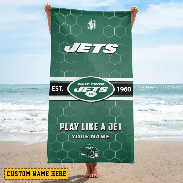 New York Jets NFL Beach Towels New 2025 AZBTOWEL573 - Image 2