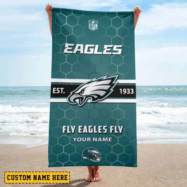 Philadelphia Eagles NFL Beach Towels New 2025 AZBTOWEL574 - Image 2