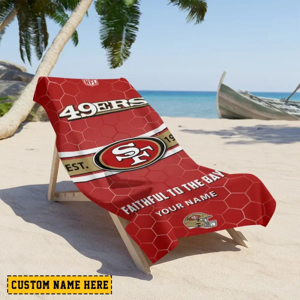 San Francisco 49ers NFL Beach Towels New 2025 AZBTOWEL576