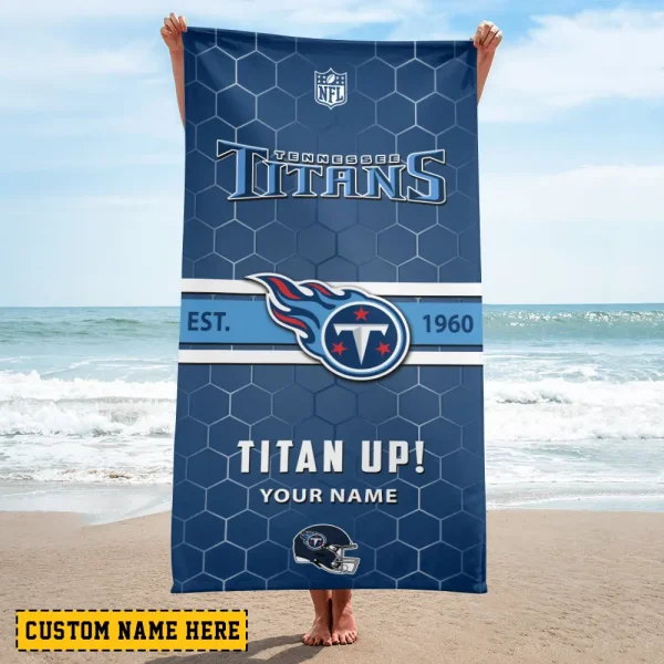 Tennessee Titans NFL Beach Towels New 2025 AZBTOWEL579 - Image 2