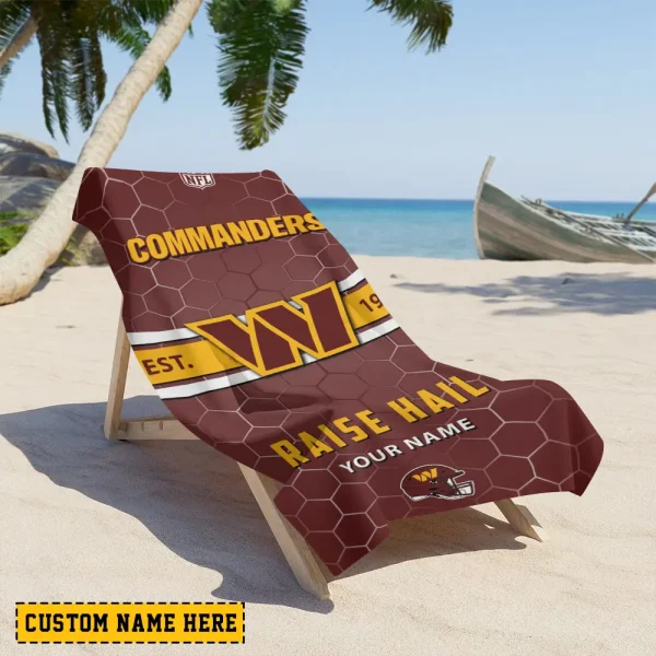 Washington Commanders NFL Beach Towels New 2025 AZBTOWEL580