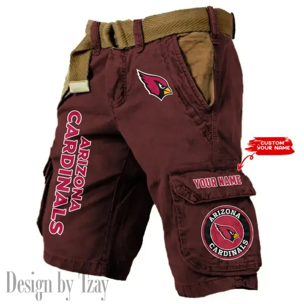 Arizona Cardinals Pocket Print Cargo Shorts (Belt Not Included) trending 2025 S9MCS399 - Image 5