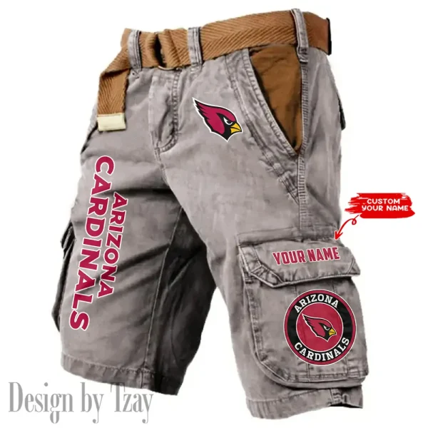 Arizona Cardinals Pocket Print Cargo Shorts (Belt Not Included) trending 2025 S9MCS399 - Image 6