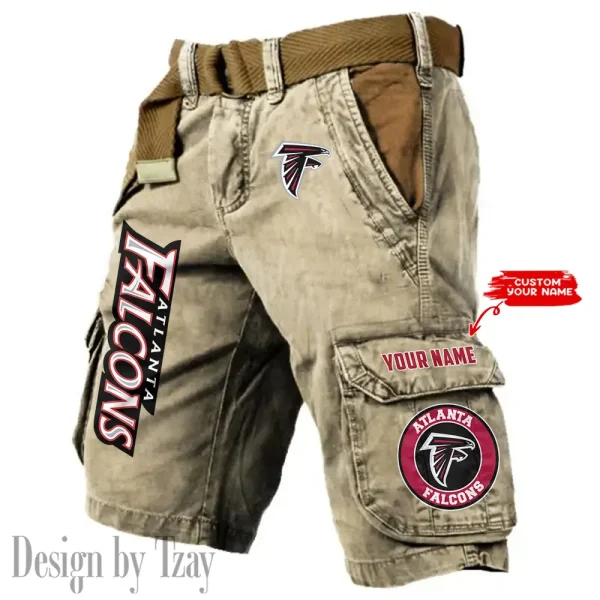 Atlanta Falcons Pocket Print Cargo Shorts (Belt Not Included) trending 2025 S9MCS400 - Image 4