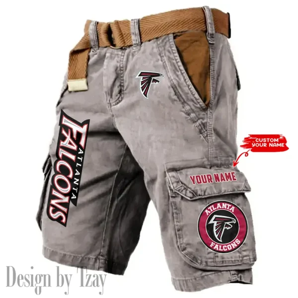 Atlanta Falcons Pocket Print Cargo Shorts (Belt Not Included) trending 2025 S9MCS400 - Image 6