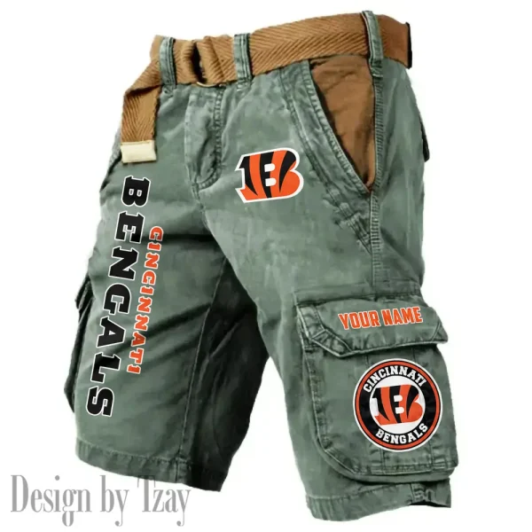 Cincinnati Bengals Pocket Print Cargo Shorts (Belt Not Included) trending 2025 S9MCS405 - Image 6