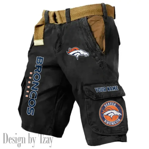 Denver Broncos Pocket Print Cargo Shorts (Belt Not Included) trending 2025 S9MCS408 - Image 6