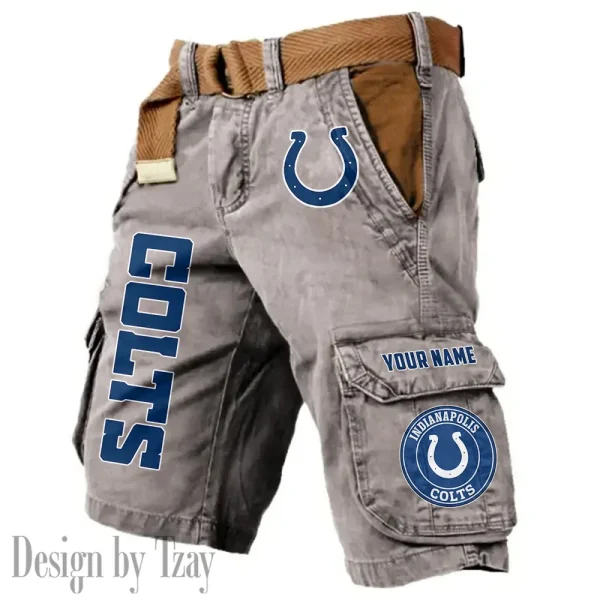 Indianapolis Colts Pocket Print Cargo Shorts (Belt Not Included) trending 2025 S9MCS412 - Image 6